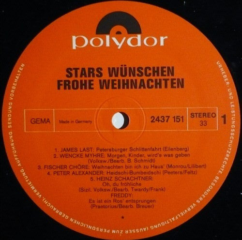 Various : Stars Wünschen Frohe Weihnachten (LP, Comp)