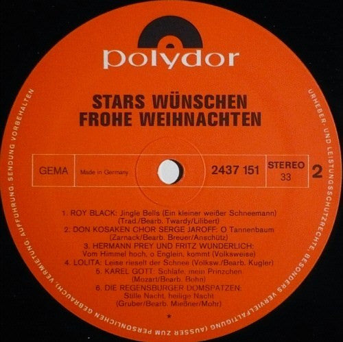 Various : Stars Wünschen Frohe Weihnachten (LP, Comp)