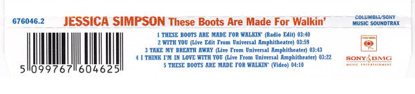 Jessica Simpson : These Boots Are Made For Walkin' (CD, Single, Enh)
