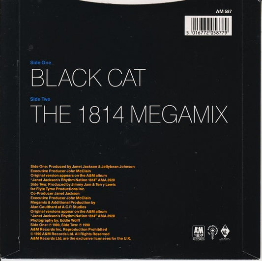 Janet Jackson : Black Cat (7", Single)
