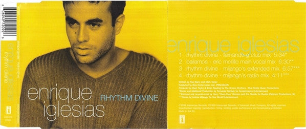 Enrique Iglesias : Rhythm Divine (CD, Single)