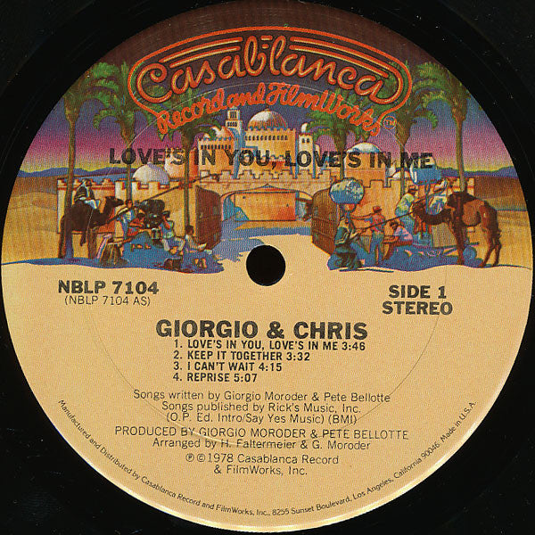 Giorgio* And Chris* : Love's In You, Love's In Me (LP, Album)