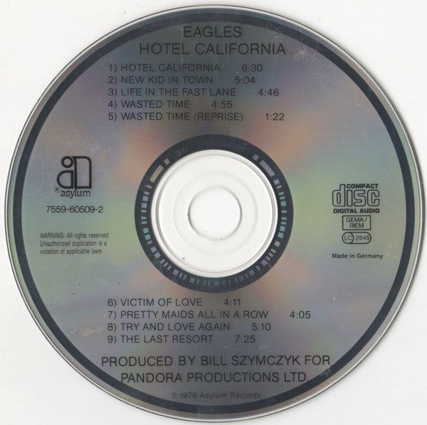 Eagles : Hotel California (CD, Album, RE)