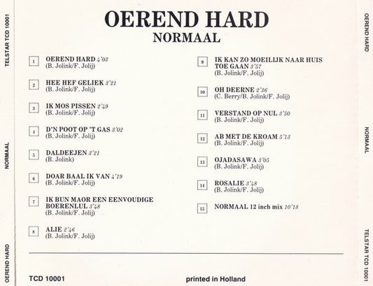 Normaal : Oerend Hard (CD, Comp)