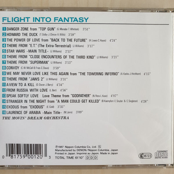 The Movin' Dream Orchestra : Flight Into Fantasy (CD, Album, RE)