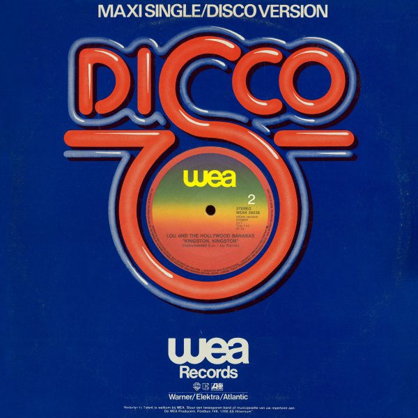 Lou & The Hollywood Bananas : Kingston, Kingston (12", Maxi)