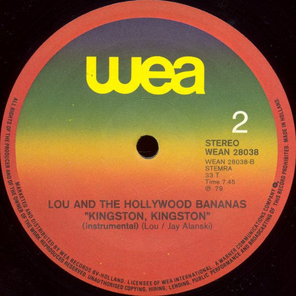 Lou & The Hollywood Bananas : Kingston, Kingston (12", Maxi)