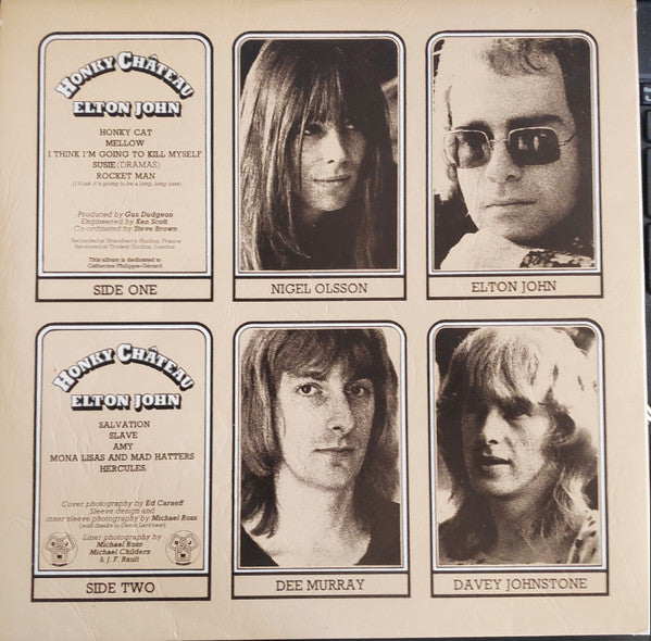 Elton John : Honky Château (LP, Album, Gat)