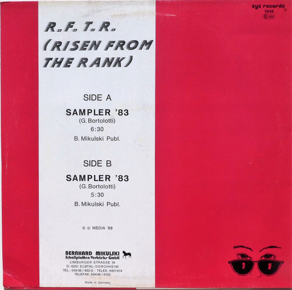 R.F.T.R. : Sampler '83 (12", Maxi)