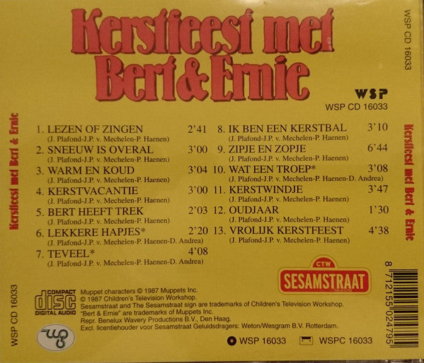 Bert & Ernie : Kerstfeest Met Bert & Ernie (CD, Album, RE)
