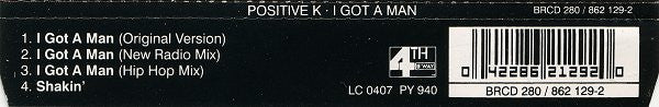 Positive K : I Got A Man (CD, Single)
