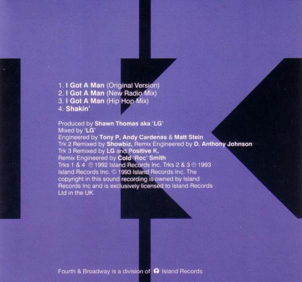 Positive K : I Got A Man (CD, Single)