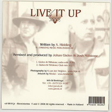 Johan Gielen vs Time Bandits : Live It Up 2008 (CD, Single)