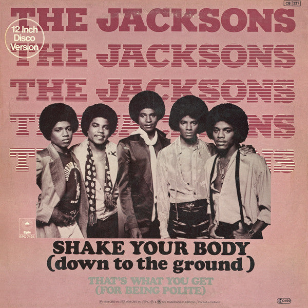 The Jacksons : Shake Your Body (Down To The Ground) (12", Maxi)