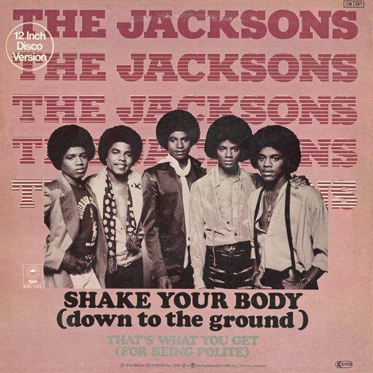 The Jacksons : Shake Your Body (Down To The Ground) (12", Maxi)