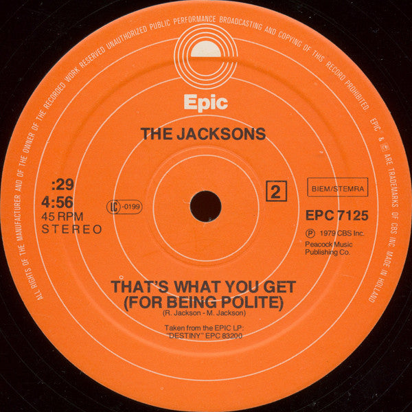 The Jacksons : Shake Your Body (Down To The Ground) (12", Maxi)
