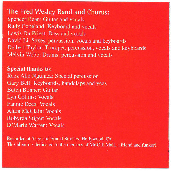 Fred Wesley : House Party (CD, Album, RE)
