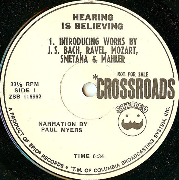 Various : Hearing Is Believing (7", Promo, Smplr)