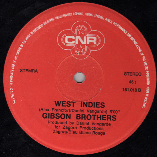 Gibson Brothers : Que Sera Mi Vida (If You Should Go) (12", Maxi)