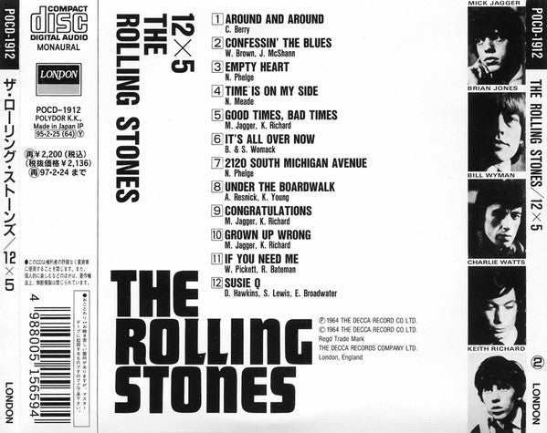 The Rolling Stones : 12 X 5 (CD, Album, Mono, RE)