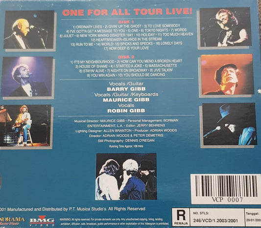 Bee Gees : One For All Tour Live! (2xDVD-V, VCD)