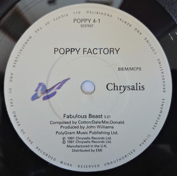 Poppy Factory : Fabulous Beast EP (7", Single)