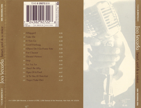 Jon Secada : Heart, Soul & A Voice (CD, Album)