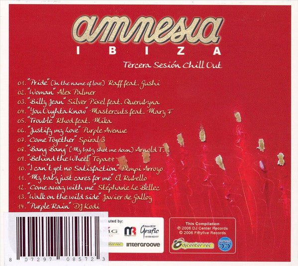 Various : Amnesia Ibiza (Tercera Sesión Chill Out) (CD, Comp)