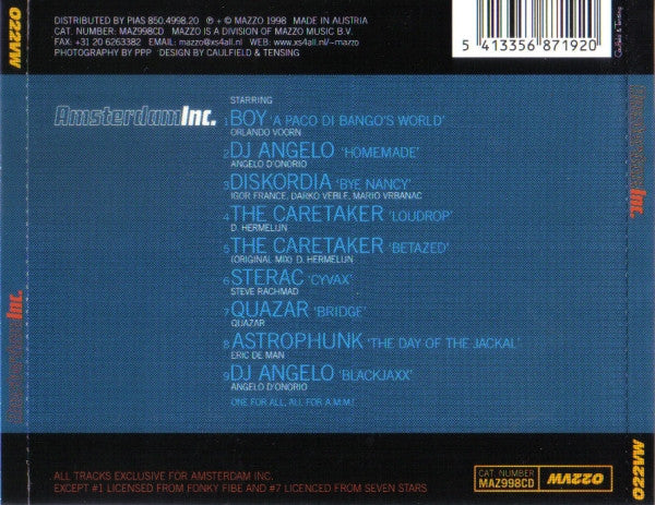 Various : Amsterdam Inc. (CD, Comp, Mixed)