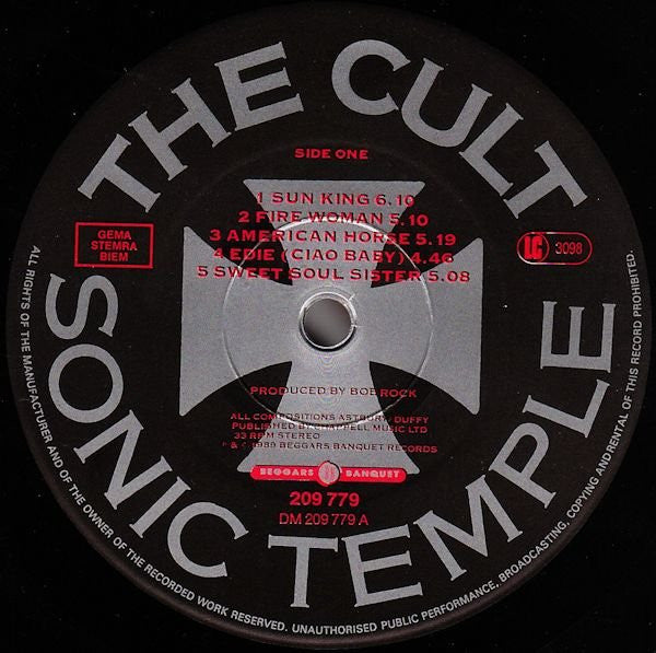 The Cult : Sonic Temple (LP, Album)