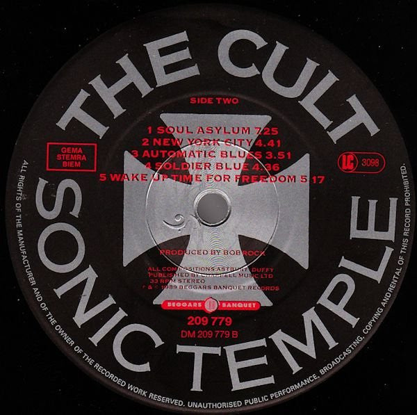 The Cult : Sonic Temple (LP, Album)