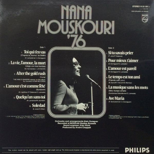 Nana Mouskouri : '76 (LP, Comp)