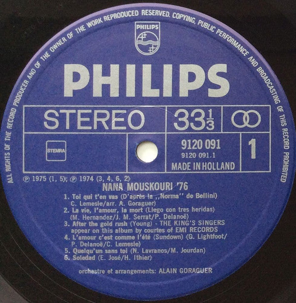 Nana Mouskouri : '76 (LP, Comp)