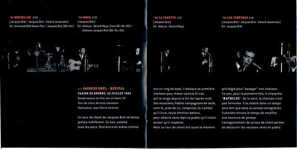 Jacques Brel : Jacques Brel À Knokke (CD, Comp, Mono)