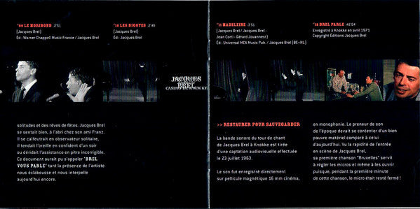Jacques Brel : Jacques Brel À Knokke (CD, Comp, Mono)