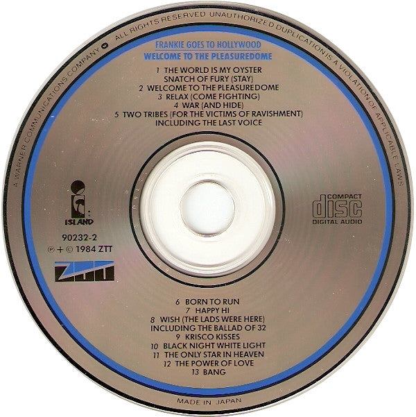 Frankie Goes To Hollywood : Welcome To The Pleasuredome (CD, Album)