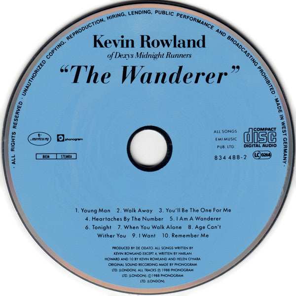 Kevin Rowland : The Wanderer (CD, Album)