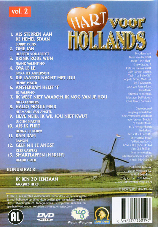 Various : Hart Voor Hollands Vol.2 (DVD-V, Comp)