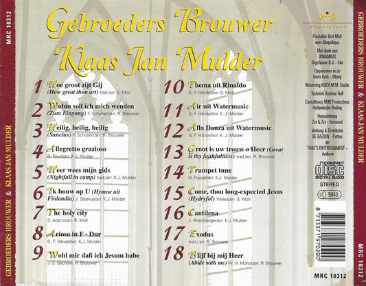 Gebroeders Brouwer, Klaas Jan Mulder : Gebroeders Brouwer & Klaas Jan Mulder (CD, Album)