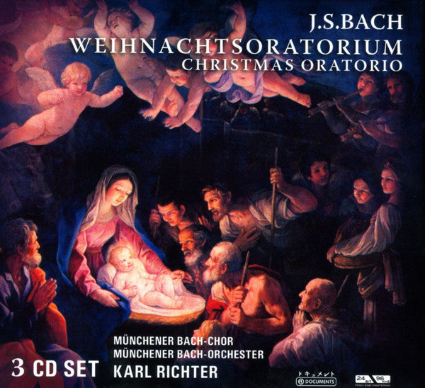 Johann Sebastian Bach - Münchener Bach-Chor, Münchener Bach-Orchester, Karl Richter : Weihnachtsoratorium = Christmas Oratorio (3xCD, Album, RE, Dig)