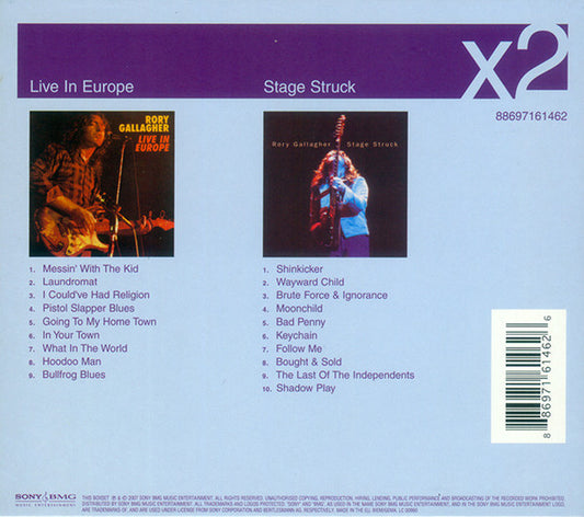Rory Gallagher : Live In Europe / Stage Struck (CD, Album, RE + CD, Album, RE + Box, Comp)