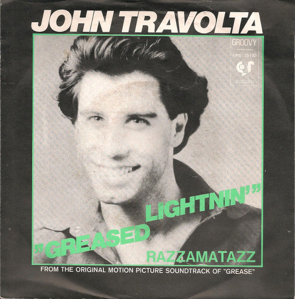 John Travolta : Greased Lightnin'  (7", Single)