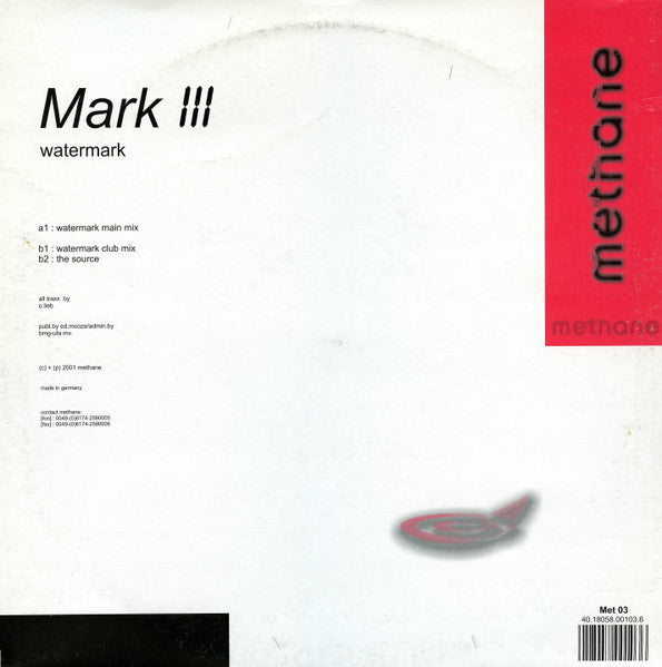 Mark III : Watermark (12")