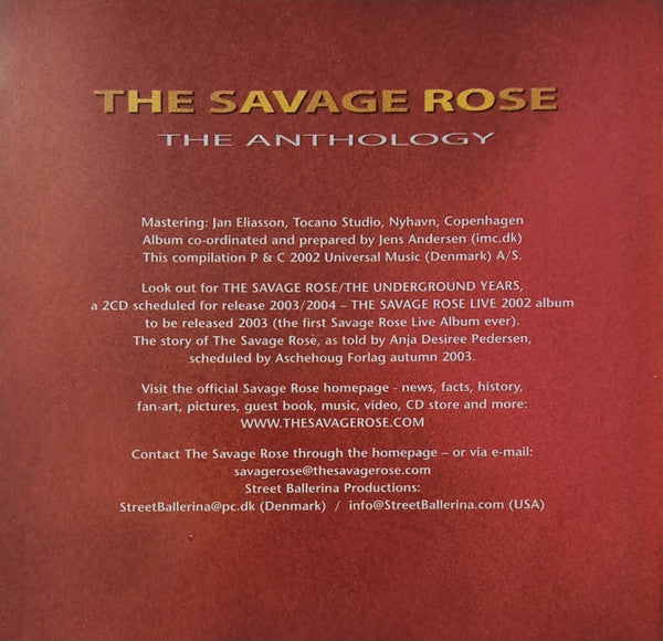 Savage Rose : The Anthology (2xCD, Comp, RE)
