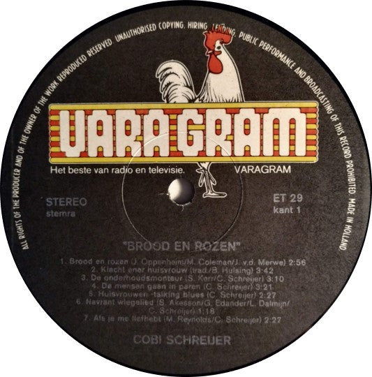 Cobi Schreijer : Brood En Rozen (LP, Album)
