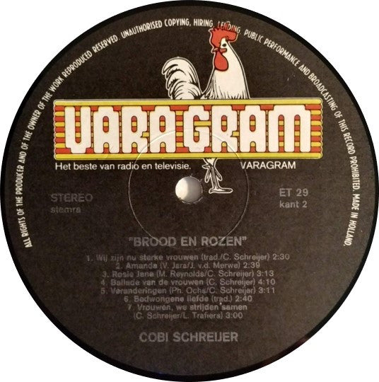 Cobi Schreijer : Brood En Rozen (LP, Album)