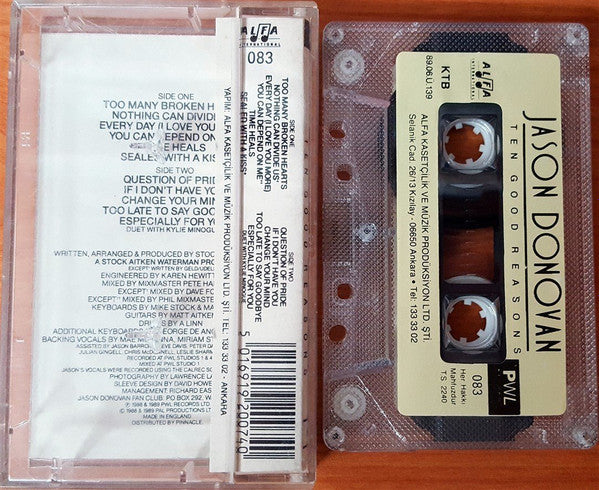 Jason Donovan : Ten Good Reasons (Cass, Album)