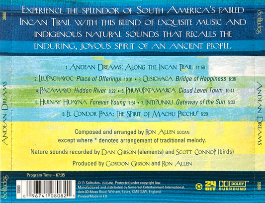 Ron Allen (2) : Andean Dreams (CD, Album)