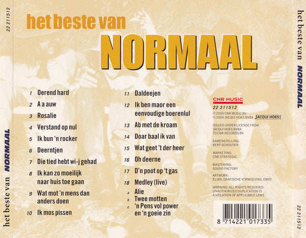 Normaal : Het Beste Van Normaal (CD, Comp)