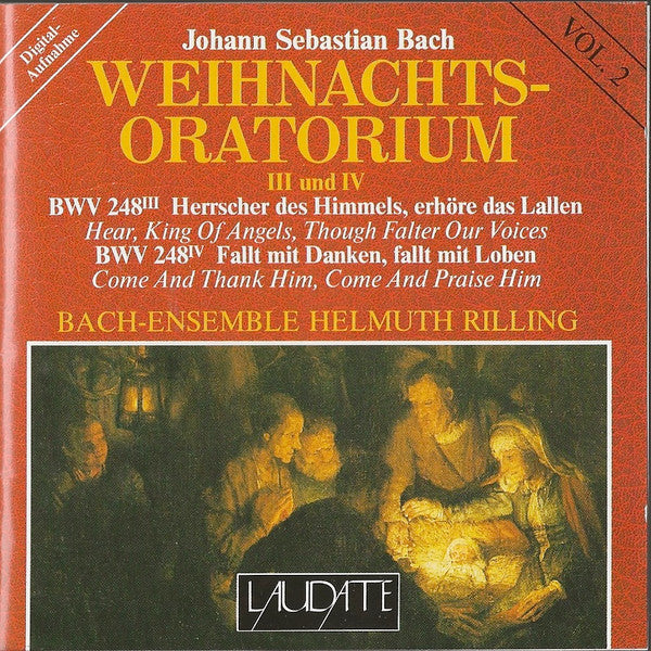 Johann Sebastian Bach / Bach-Ensemble, Helmuth Rilling : Bach: Weihnachtsoratorium Vol. 2 (III und IV) (CD, Album)